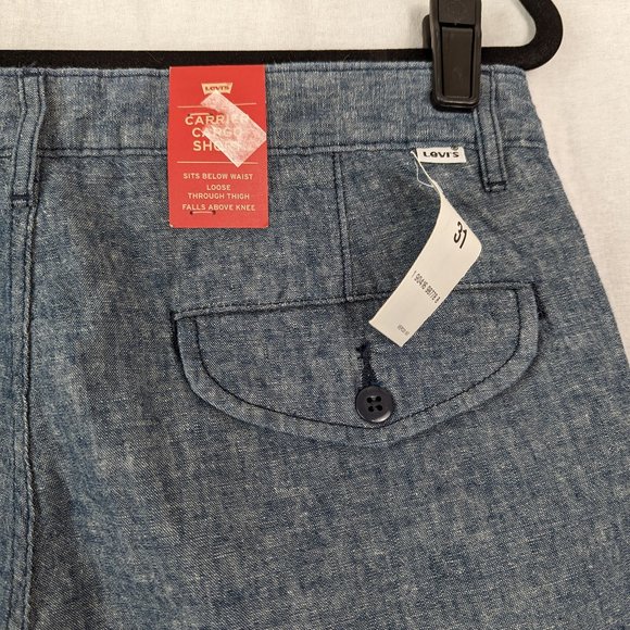 Levis Carrier Cargo Blue Shorts Waist 31 - Picture 12 of 16